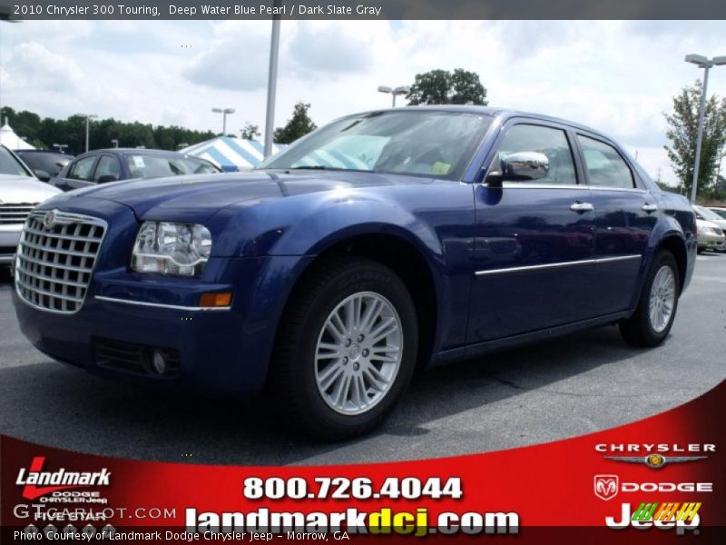 Deep Water Blue Pearl / Dark Slate Gray 2010 Chrysler 300 Touring