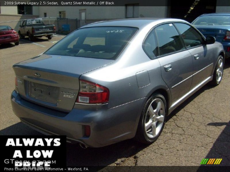 Quartz Silver Metallic / Off Black 2009 Subaru Legacy 2.5i Sedan
