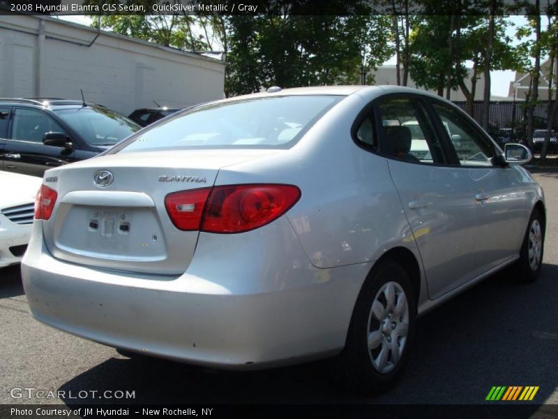 QuickSilver Metallic / Gray 2008 Hyundai Elantra GLS Sedan