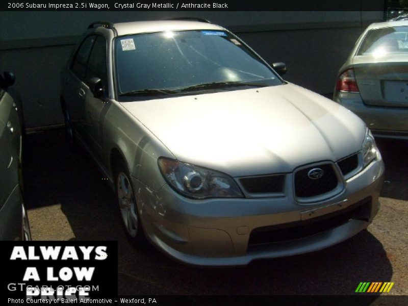 Crystal Gray Metallic / Anthracite Black 2006 Subaru Impreza 2.5i Wagon