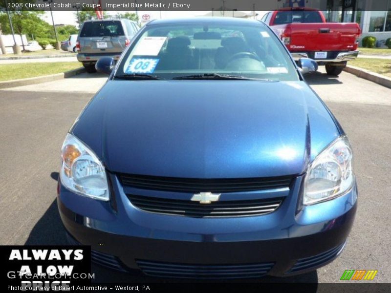 Imperial Blue Metallic / Ebony 2008 Chevrolet Cobalt LT Coupe