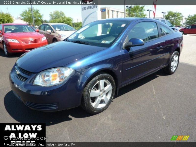Imperial Blue Metallic / Ebony 2008 Chevrolet Cobalt LT Coupe