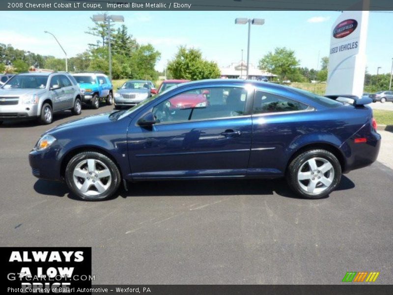 Imperial Blue Metallic / Ebony 2008 Chevrolet Cobalt LT Coupe