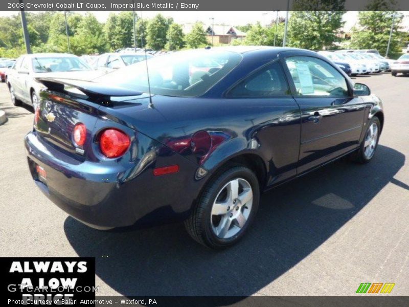 Imperial Blue Metallic / Ebony 2008 Chevrolet Cobalt LT Coupe