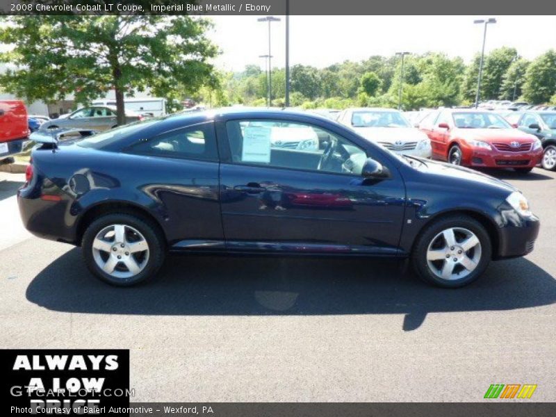 Imperial Blue Metallic / Ebony 2008 Chevrolet Cobalt LT Coupe