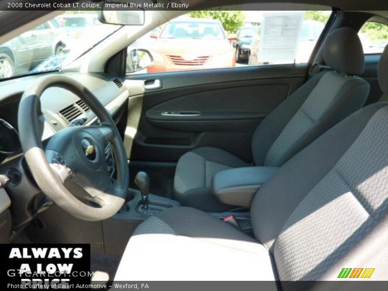 Imperial Blue Metallic / Ebony 2008 Chevrolet Cobalt LT Coupe