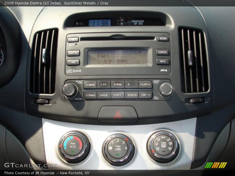 QuickSilver Metallic / Gray 2008 Hyundai Elantra GLS Sedan