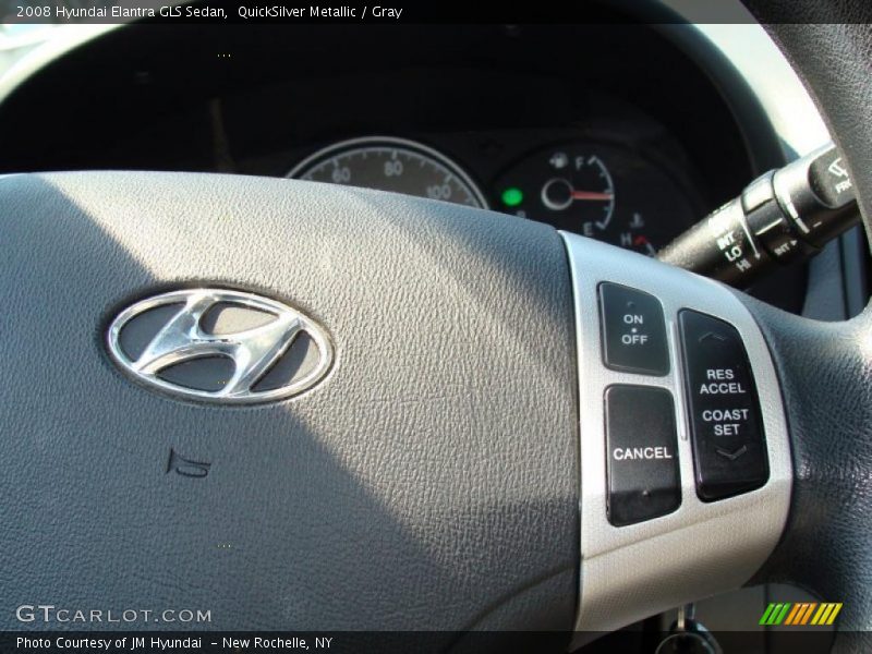 QuickSilver Metallic / Gray 2008 Hyundai Elantra GLS Sedan