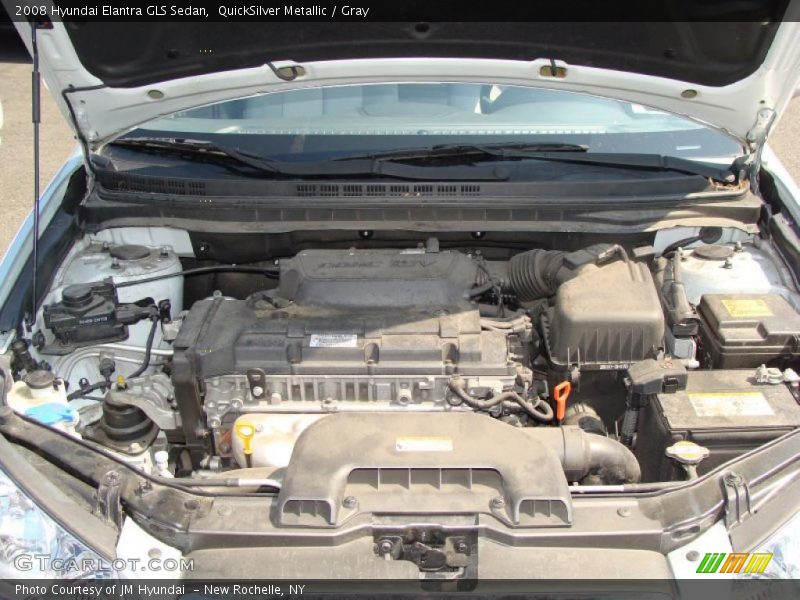 QuickSilver Metallic / Gray 2008 Hyundai Elantra GLS Sedan