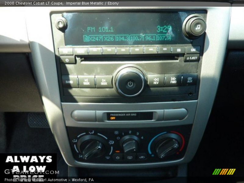 Imperial Blue Metallic / Ebony 2008 Chevrolet Cobalt LT Coupe