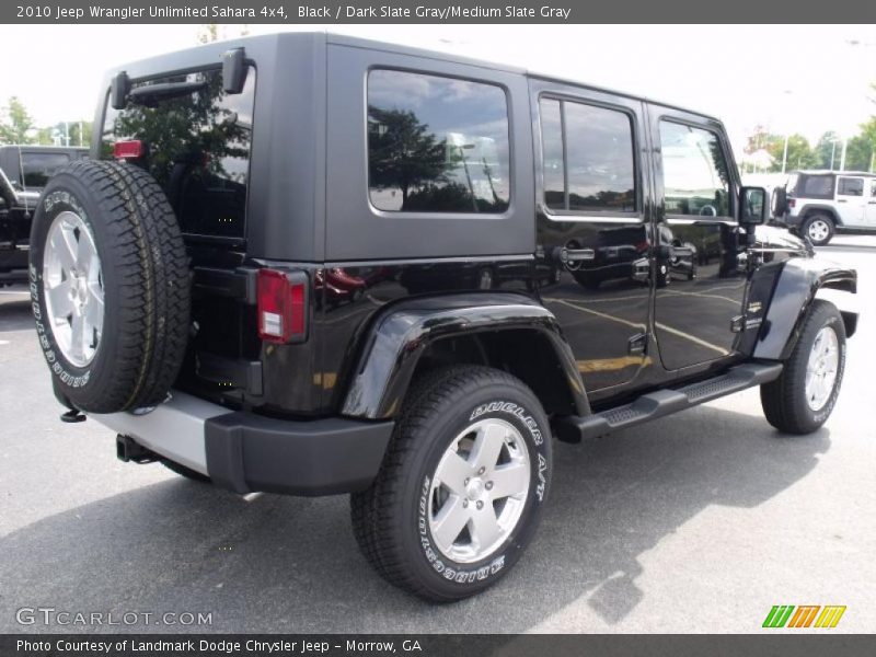 Black / Dark Slate Gray/Medium Slate Gray 2010 Jeep Wrangler Unlimited Sahara 4x4