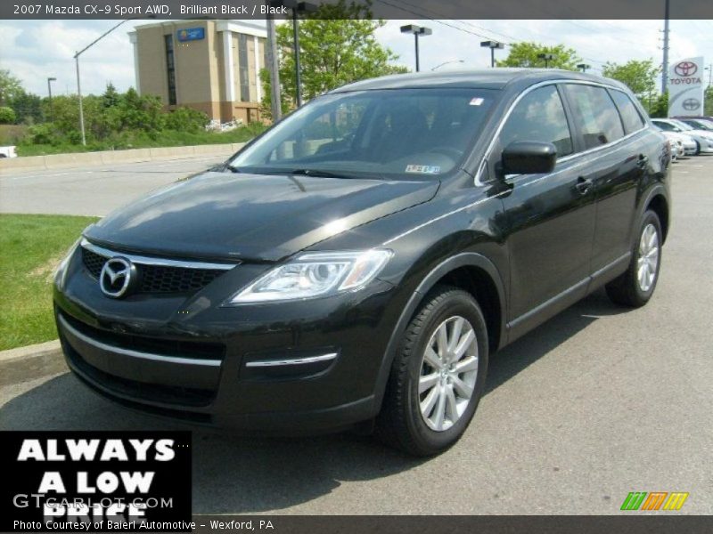 Brilliant Black / Black 2007 Mazda CX-9 Sport AWD