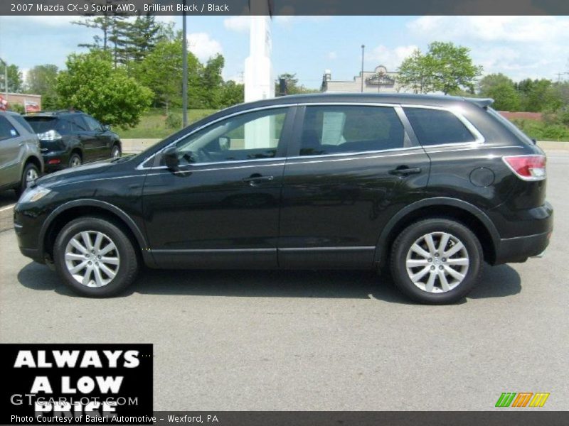Brilliant Black / Black 2007 Mazda CX-9 Sport AWD