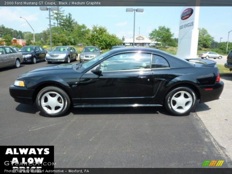 Black / Medium Graphite 2000 Ford Mustang GT Coupe