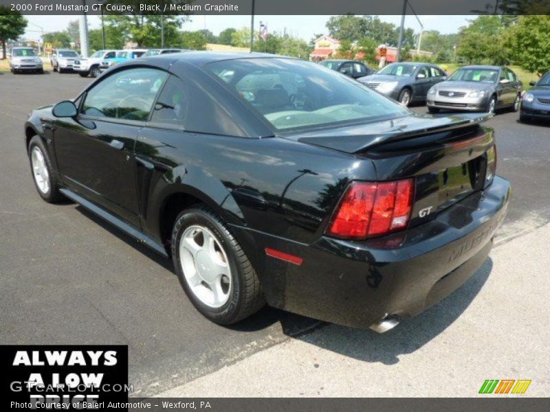 Black / Medium Graphite 2000 Ford Mustang GT Coupe