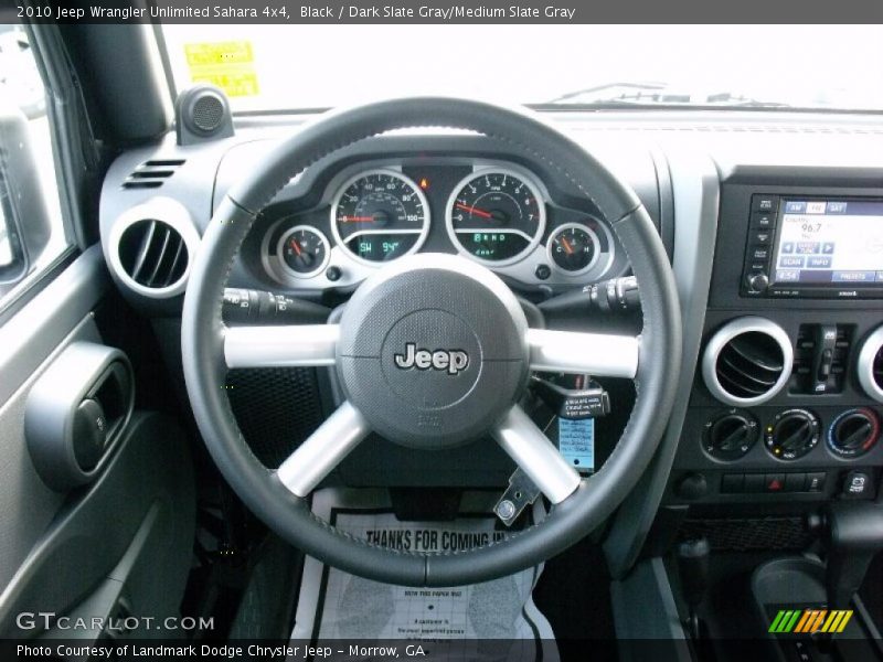 Black / Dark Slate Gray/Medium Slate Gray 2010 Jeep Wrangler Unlimited Sahara 4x4