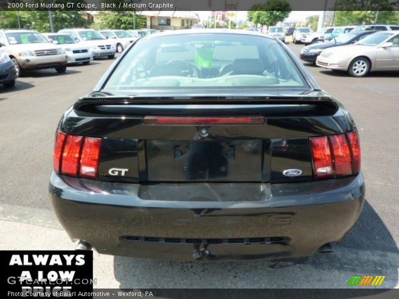 Black / Medium Graphite 2000 Ford Mustang GT Coupe