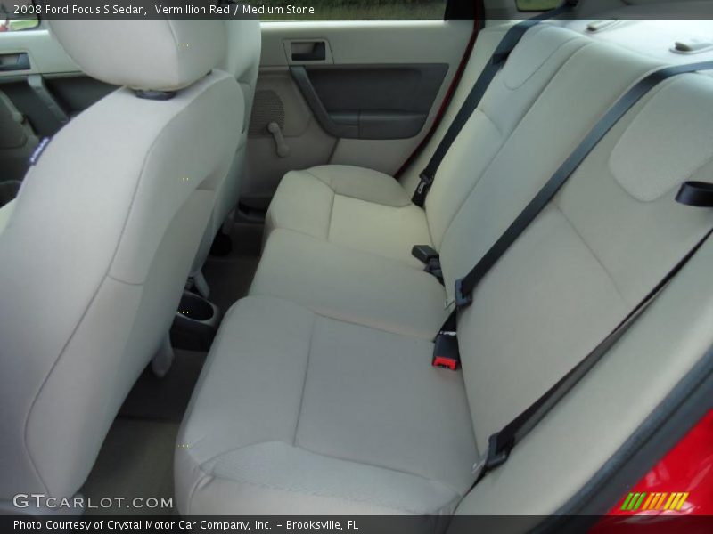 Vermillion Red / Medium Stone 2008 Ford Focus S Sedan