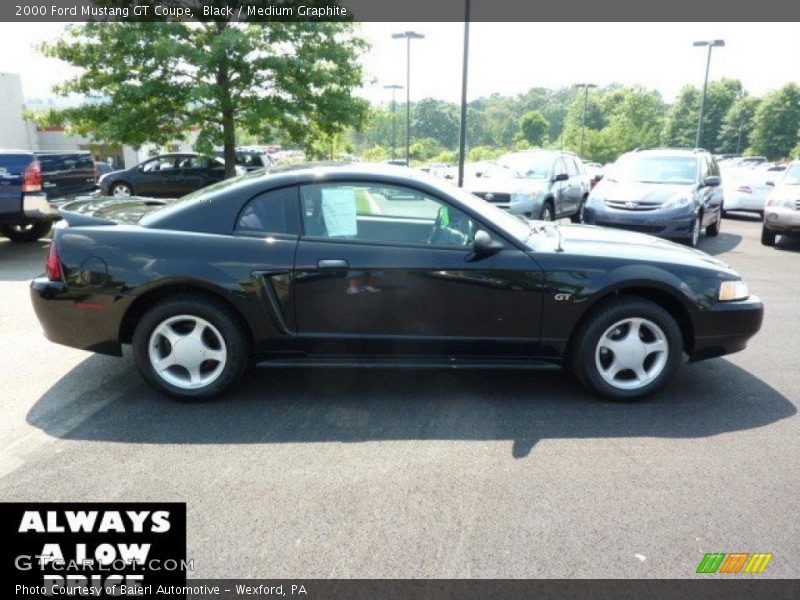 Black / Medium Graphite 2000 Ford Mustang GT Coupe