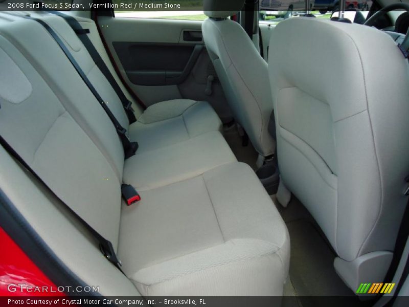 Vermillion Red / Medium Stone 2008 Ford Focus S Sedan