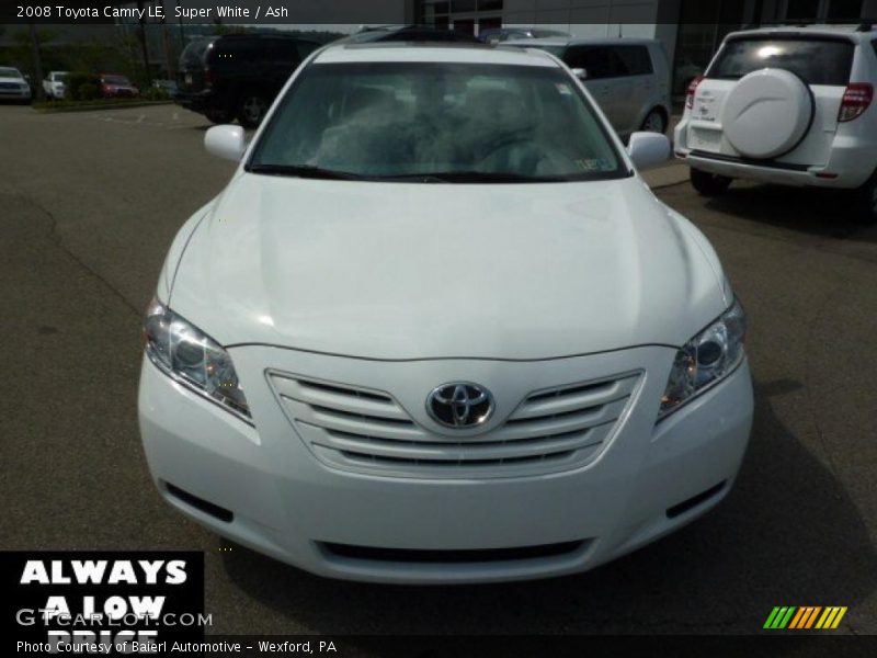 Super White / Ash 2008 Toyota Camry LE