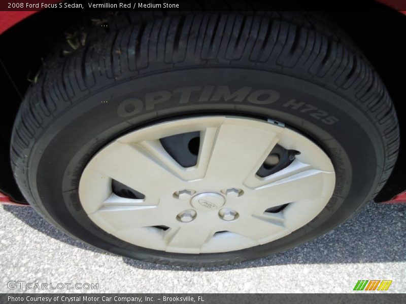 Vermillion Red / Medium Stone 2008 Ford Focus S Sedan