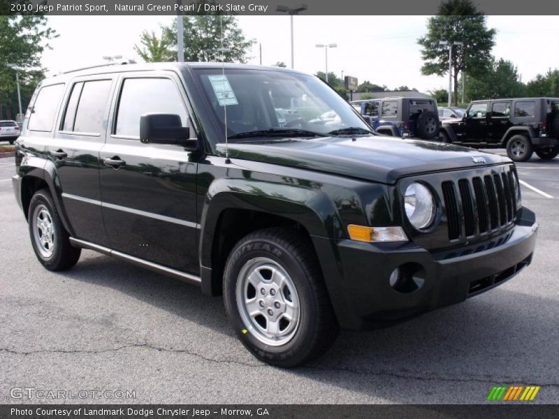 Natural Green Pearl / Dark Slate Gray 2010 Jeep Patriot Sport