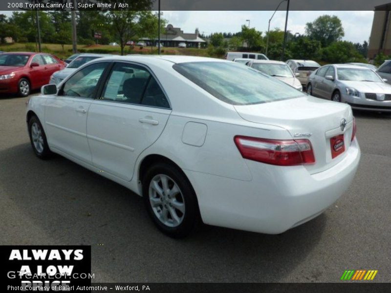 Super White / Ash 2008 Toyota Camry LE