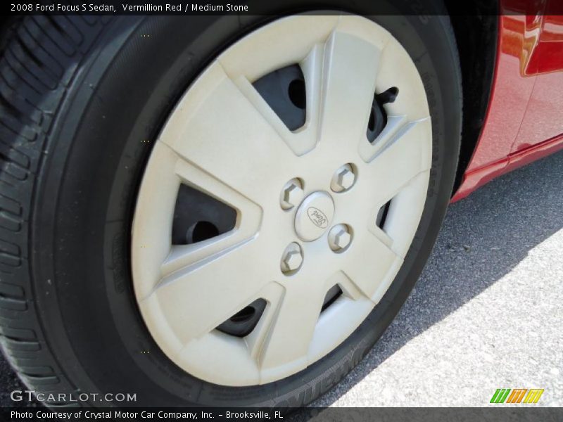 Vermillion Red / Medium Stone 2008 Ford Focus S Sedan