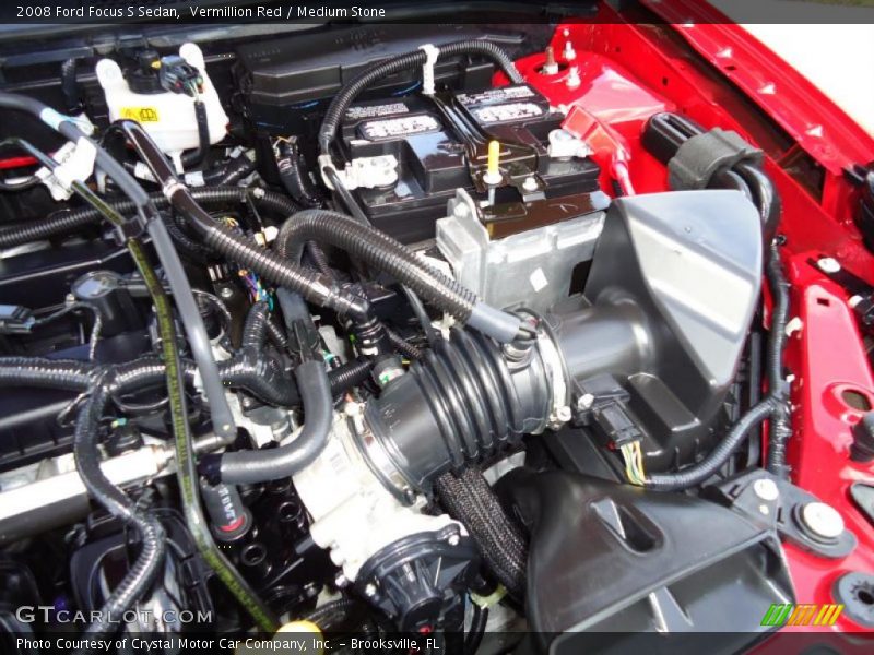 Vermillion Red / Medium Stone 2008 Ford Focus S Sedan