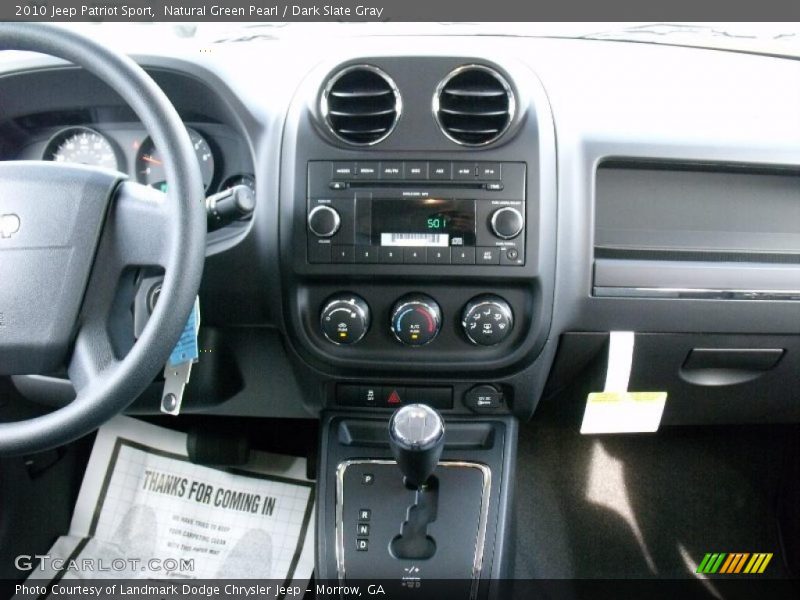 Natural Green Pearl / Dark Slate Gray 2010 Jeep Patriot Sport