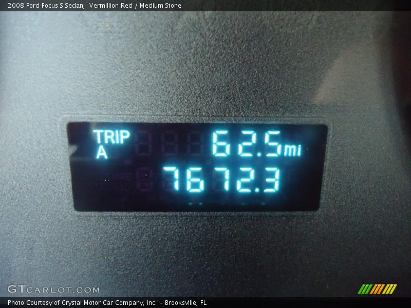 Vermillion Red / Medium Stone 2008 Ford Focus S Sedan
