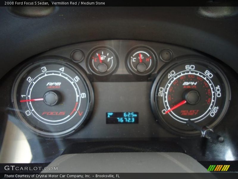 Vermillion Red / Medium Stone 2008 Ford Focus S Sedan