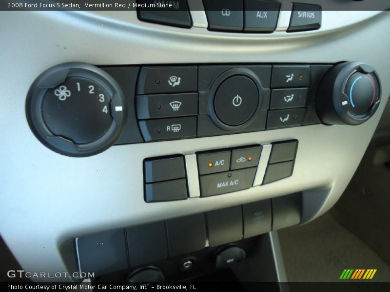 Vermillion Red / Medium Stone 2008 Ford Focus S Sedan