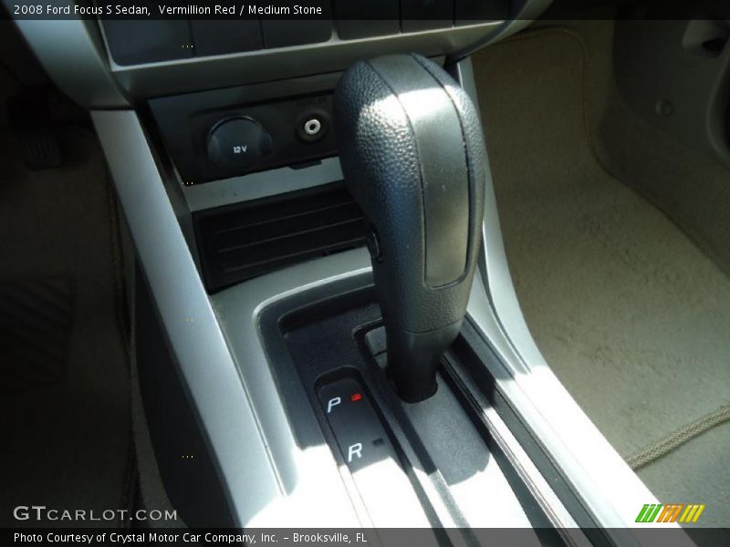 Vermillion Red / Medium Stone 2008 Ford Focus S Sedan