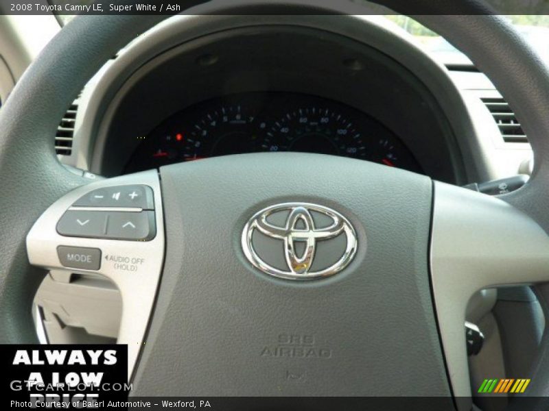 Super White / Ash 2008 Toyota Camry LE