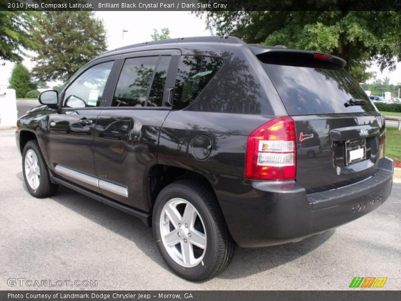 Brilliant Black Crystal Pearl / Dark Slate Gray 2010 Jeep Compass Latitude