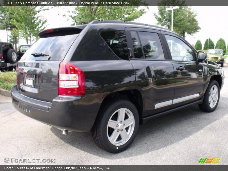 Brilliant Black Crystal Pearl / Dark Slate Gray 2010 Jeep Compass Latitude