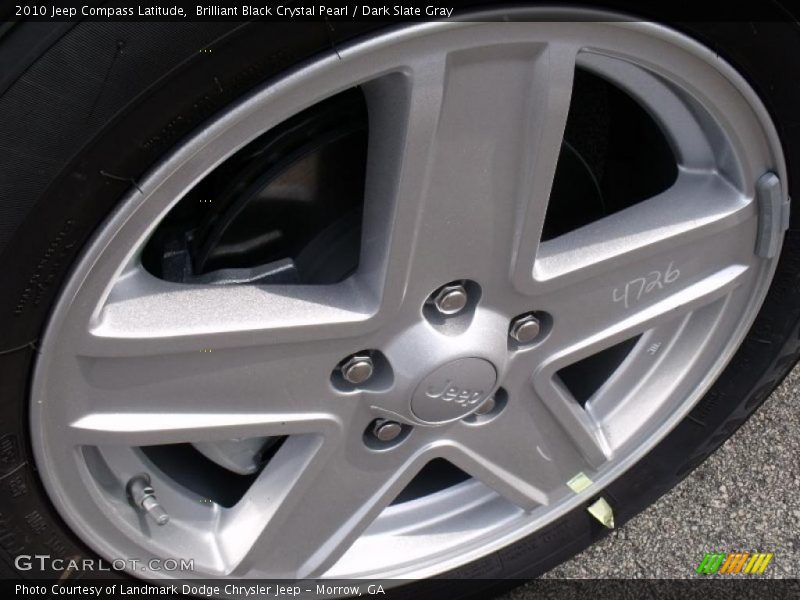 Brilliant Black Crystal Pearl / Dark Slate Gray 2010 Jeep Compass Latitude
