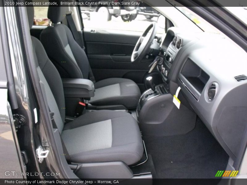 Brilliant Black Crystal Pearl / Dark Slate Gray 2010 Jeep Compass Latitude