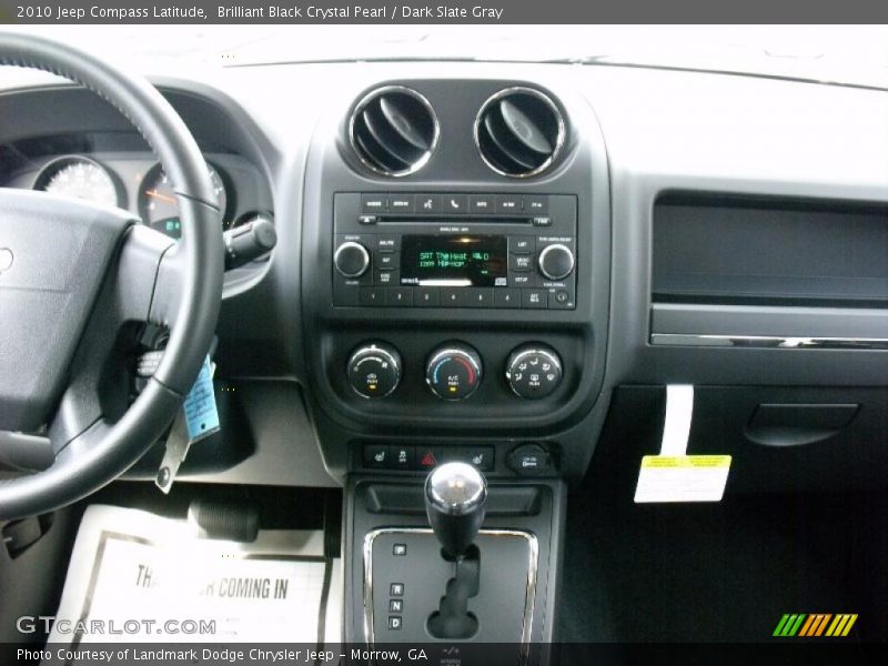 Brilliant Black Crystal Pearl / Dark Slate Gray 2010 Jeep Compass Latitude