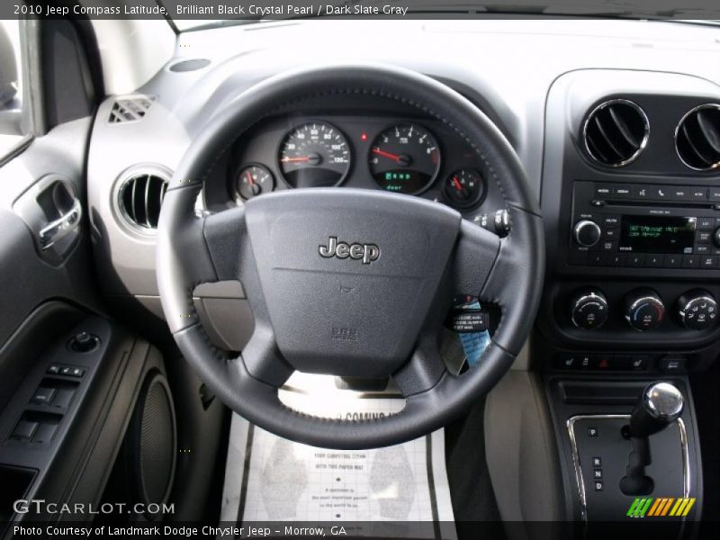 Brilliant Black Crystal Pearl / Dark Slate Gray 2010 Jeep Compass Latitude