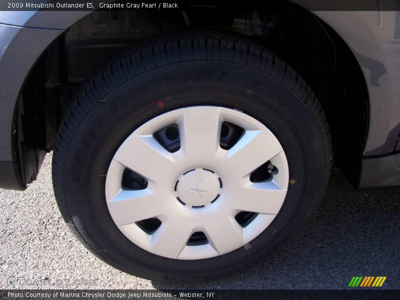 Graphite Gray Pearl / Black 2009 Mitsubishi Outlander ES