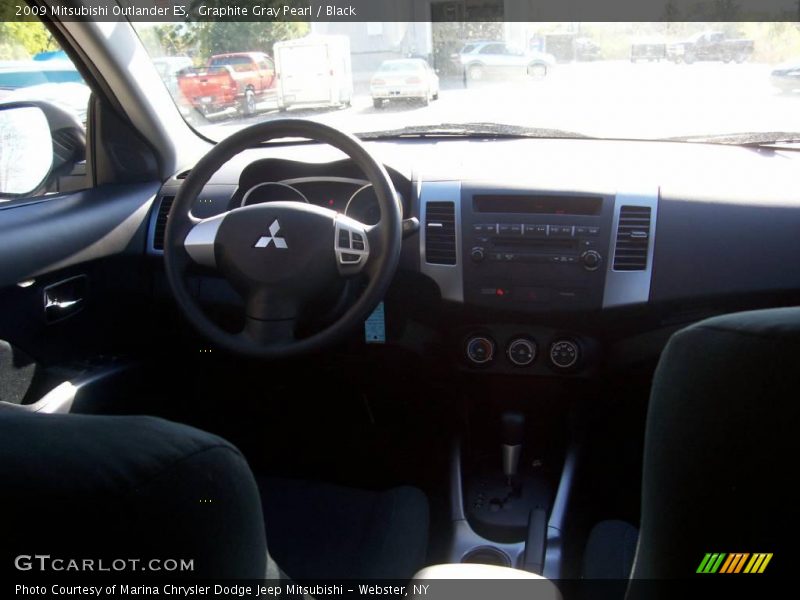 Graphite Gray Pearl / Black 2009 Mitsubishi Outlander ES