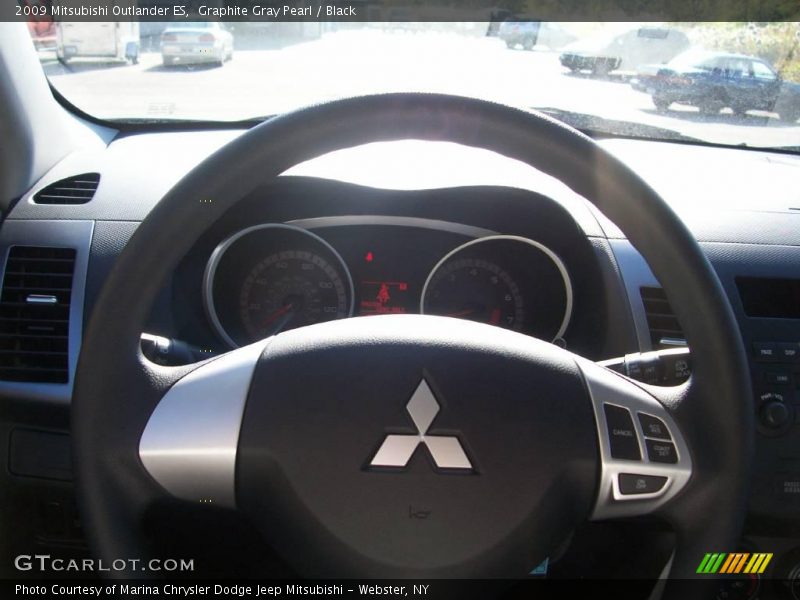 Graphite Gray Pearl / Black 2009 Mitsubishi Outlander ES