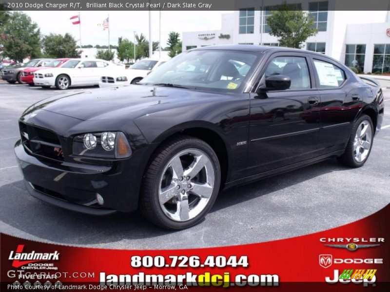Brilliant Black Crystal Pearl / Dark Slate Gray 2010 Dodge Charger R/T