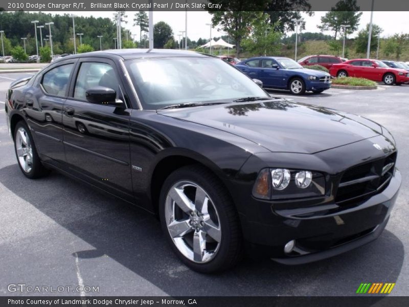 Brilliant Black Crystal Pearl / Dark Slate Gray 2010 Dodge Charger R/T