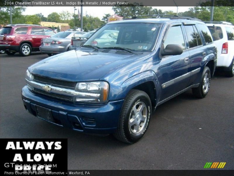 Indigo Blue Metallic / Medium Pewter 2004 Chevrolet TrailBlazer LS 4x4