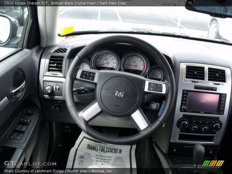 Brilliant Black Crystal Pearl / Dark Slate Gray 2010 Dodge Charger R/T