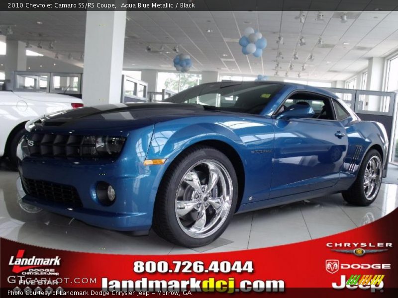 Aqua Blue Metallic / Black 2010 Chevrolet Camaro SS/RS Coupe